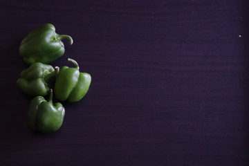 raw vegetables on a dark table