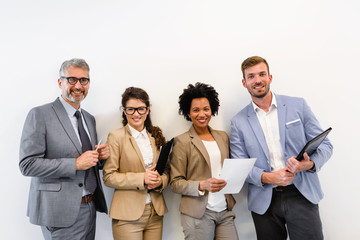Group of diverse business people