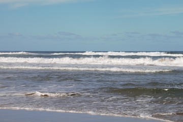 Wild waves at the Australian shore line 