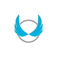 Obraz premium Wing business logo abstract icon