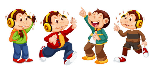 A young monkey character