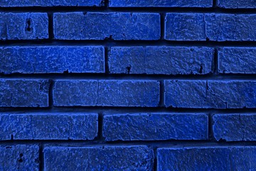 blue old retro brick wall texture - wonderful abstract photo background