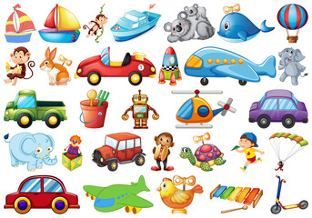 Set of children toys