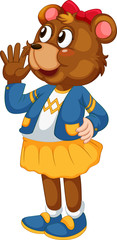 A female bear character