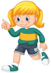 A cute girl character