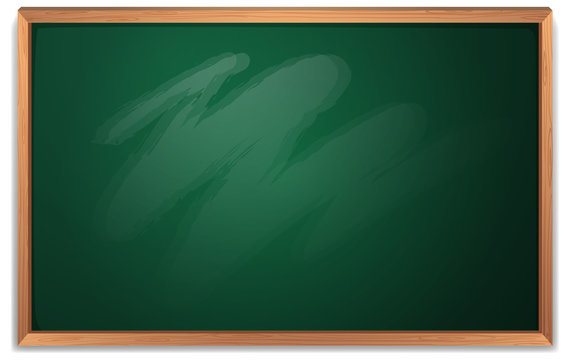 An empty chalkboard template