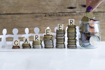 Successful carrier and financial prosperity concept 