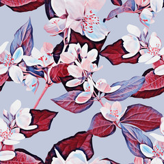 Jasmine seamless pattern.