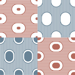 Set. Abstract stripes. Vector illustration patterns.