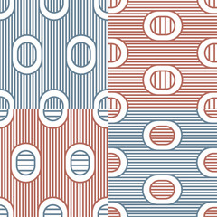 Set. Abstract stripes. Vector illustration patterns.