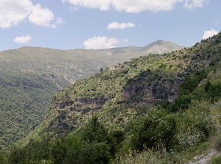 Fototapeta premium Traditional greek village Kalarrytes (Epirus, Greece).