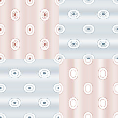 Set. Abstract stripes. Vector illustration patterns.