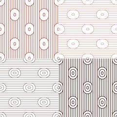 Set. Abstract stripes. Vector illustration patterns.