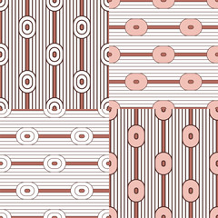 Set. Abstract stripes. Vector illustration patterns.
