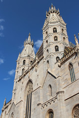 Fototapeta na wymiar medieval cathedral (Stephansdom) in Vienna (Austria)