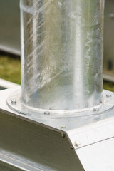 Steel pipe in agricultural machine