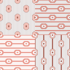 Set. Abstract stripes. Vector illustration patterns.