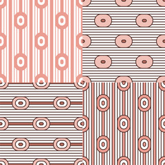 Set. Abstract stripes. Vector illustration patterns.