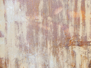 background image of rust, stains of paint on a metal wall