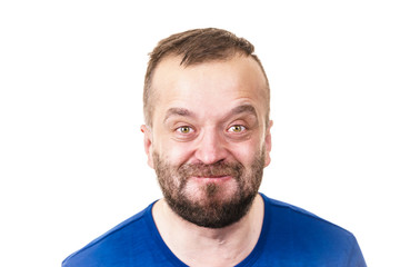 Fototapeta premium Nice adult bearded guy