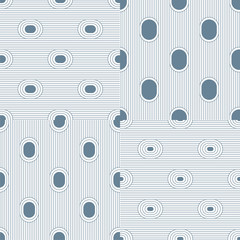 Set. Abstract stripes. Vector illustration patterns.