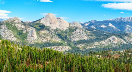 Magnificent national American natural park - Yosemite.