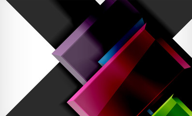 Fototapeta premium Color squares futuristic abstract background