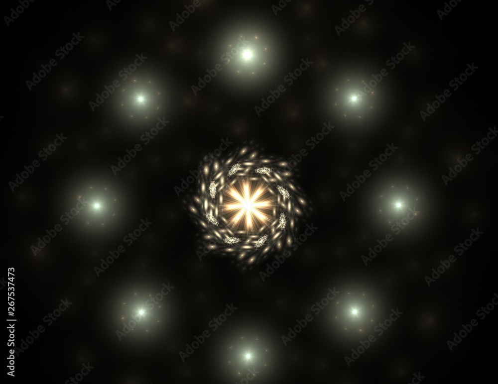 Poster abstract fractal color texture. digital art. abstract form & colors. abstract fractal element patter