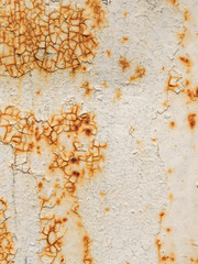 background image texture drawings rust on metal and peeling paint