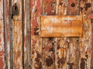 The background image of the rust and old paint and the text field