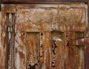 The background image of the rust and old paint and the text field