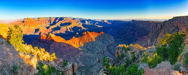 Amazing natural geological formation - Grand Canyon in Arizona, Southern Rim.