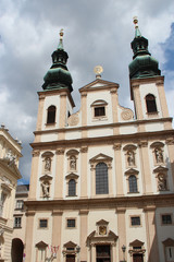 Fototapeta na wymiar baroque church (jesuitenkirche) in Vienna (Austria)