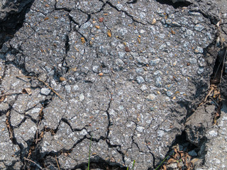 background image pieces of broken asphalt with text field