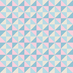 Obraz premium Abstract seamless pattern with squares and triangles. Colorful vector background EPS10