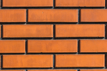 Texture of a brown brick wall background.