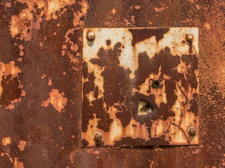 abstraction texture drawings rust on metal and peeling paint