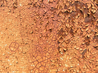 abstraction texture drawings rust on metal and peeling paint