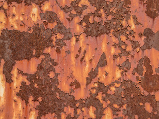 abstraction texture drawings rust on metal and peeling paint