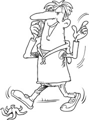 Obraz premium talking on the mobile phone