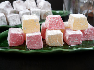 Turkish delight with fruit aroma