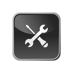 Tools icon on a square button