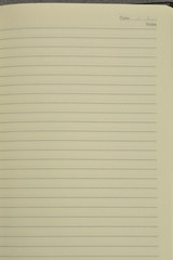 Fototapeta premium Blank page, empty lined paper