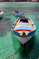 Obraz na płótnie Canvas cute fishing boats in Sicily, Italy