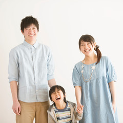 Fototapeta premium 微笑む家族