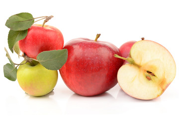 apple on a white background