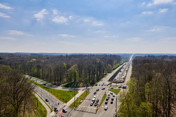 Obraz premium aerial view of the city
