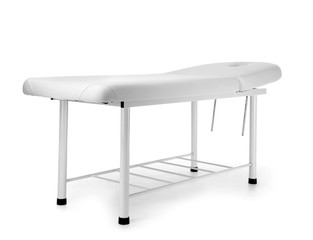 Treatment couch on white background