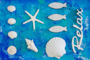 Maritime Still Life Blue White
