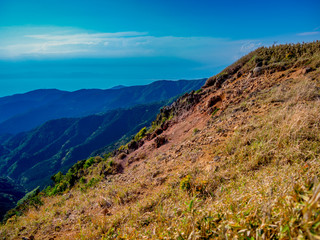Naklejka premium 【静岡県伊豆半島】伊豆山稜線歩道からの風景【春・だるま山周辺】